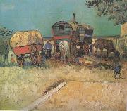 Encampment of Gypsies with Caravans (nn04), Vincent Van Gogh